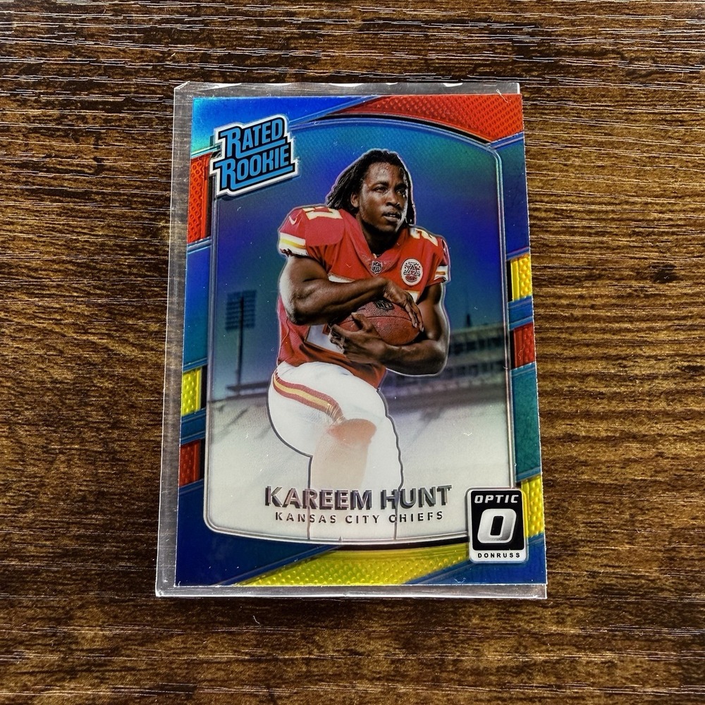 2017 Donruss Optic Kareem Hunt Rated Rookie RC #182 Holo Prizm Chiefs